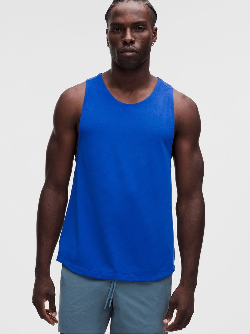 Lululemon License to Train Tank, Beach Blue Ball, Size XL